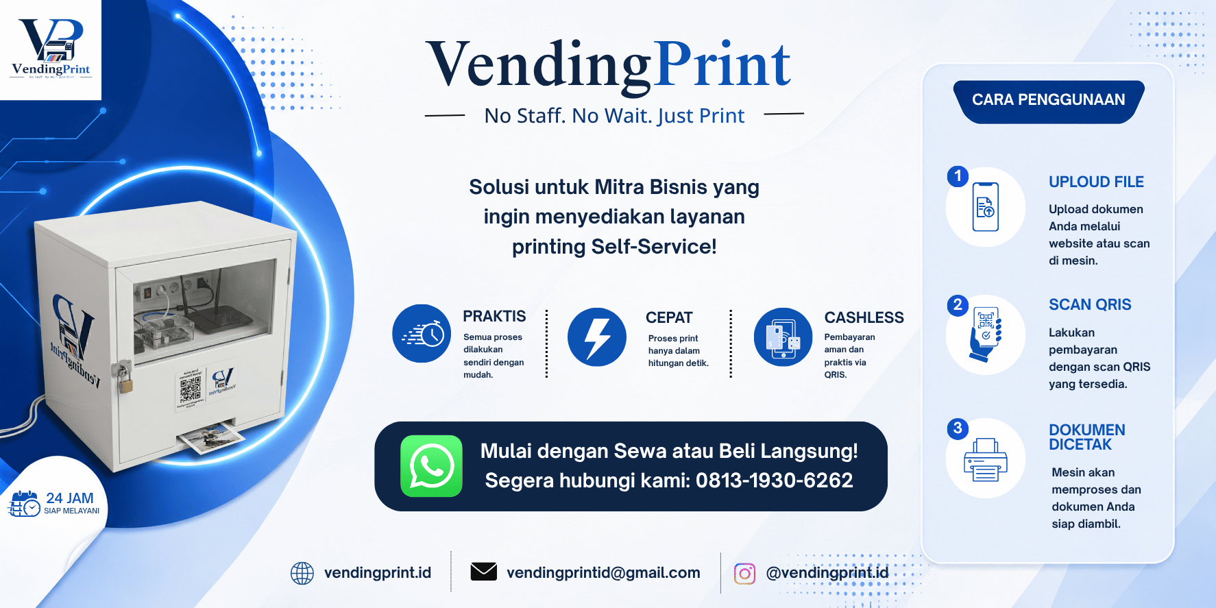 Banner informasi VendingPrint